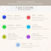 Light Therapy LED Face Mask 7 Color 149 Leds Photon Face Mask Beauty Photon Mask for Face Skin Rejuvenation Facial Skin Treatment Anti-Aging Anti Acne