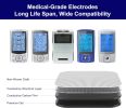 TENS Unit Replacement Pads, NURSAL Reusable TENS Electrode Pads 2x2 20pcs with Upgraded Self-Stick Performance for Electrotherapy
