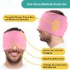 Gel Migraine Relief Cap 360¬∞ Hot Cold Headache Ice Hat Reusable Stress Pressure Mask Cold Therapy Head Wrap for Tension Headache Relief