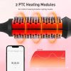 Thermal Brush Ceramic Hair Curler Comb 3 in 1 Thermal Curling Wand Double PTC Curling Brush Travel Hair Curler Combs Anti Scalding Curling Iron Ionic