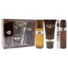 Cuba Gold by Cuba for Men - 4 Pc Gift Set 3.3oz EDT Spray, 1.17oz EDT Spray, 3.3oz After Shave, 6.7oz Shower Gel